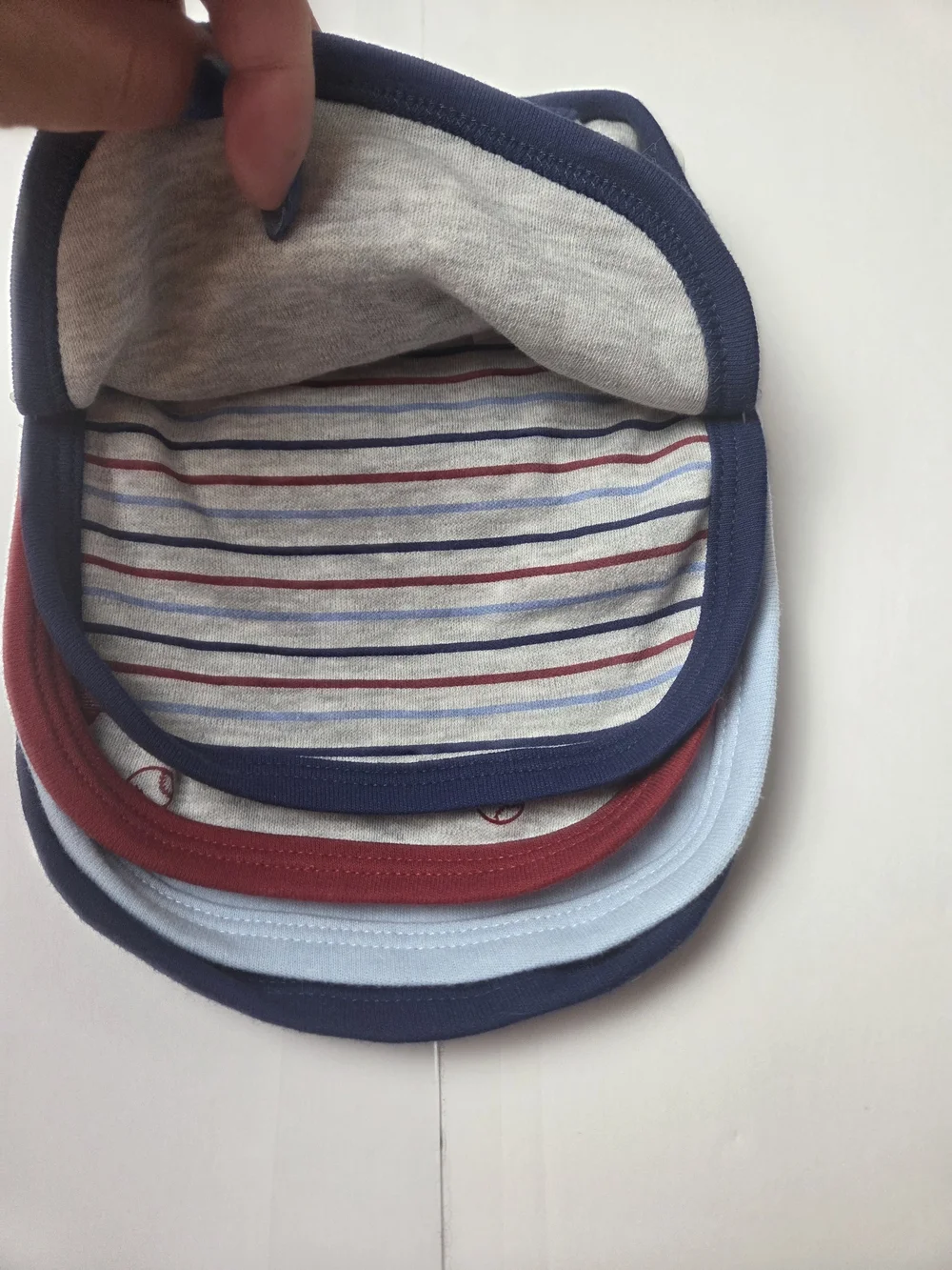 next Varsity Helmet Bib Set - Navy, Gray, Red, Light Blue